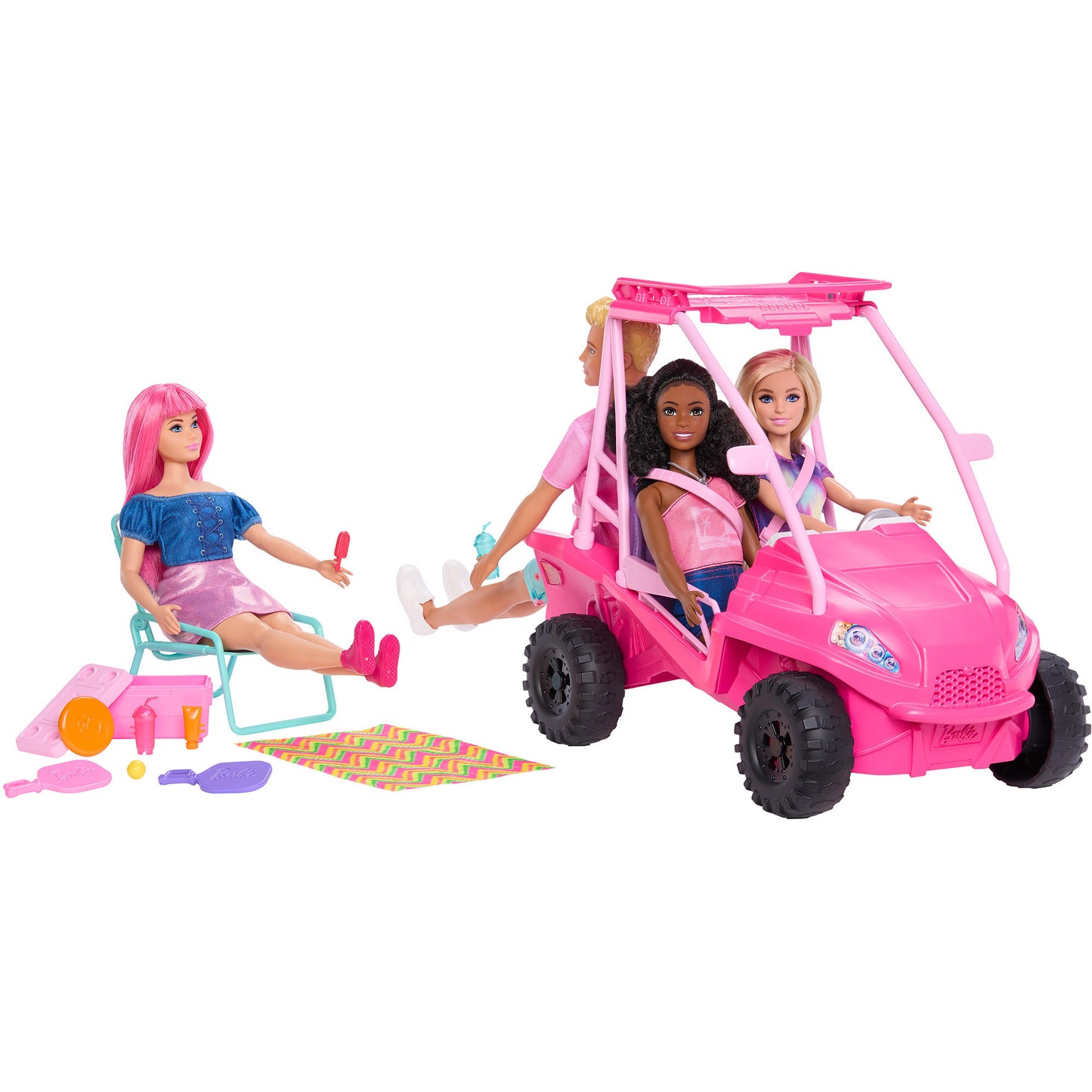 Barbie Mysteries Beach Detectives Ultimativer Strand-Buggy, Spielfahrzeug