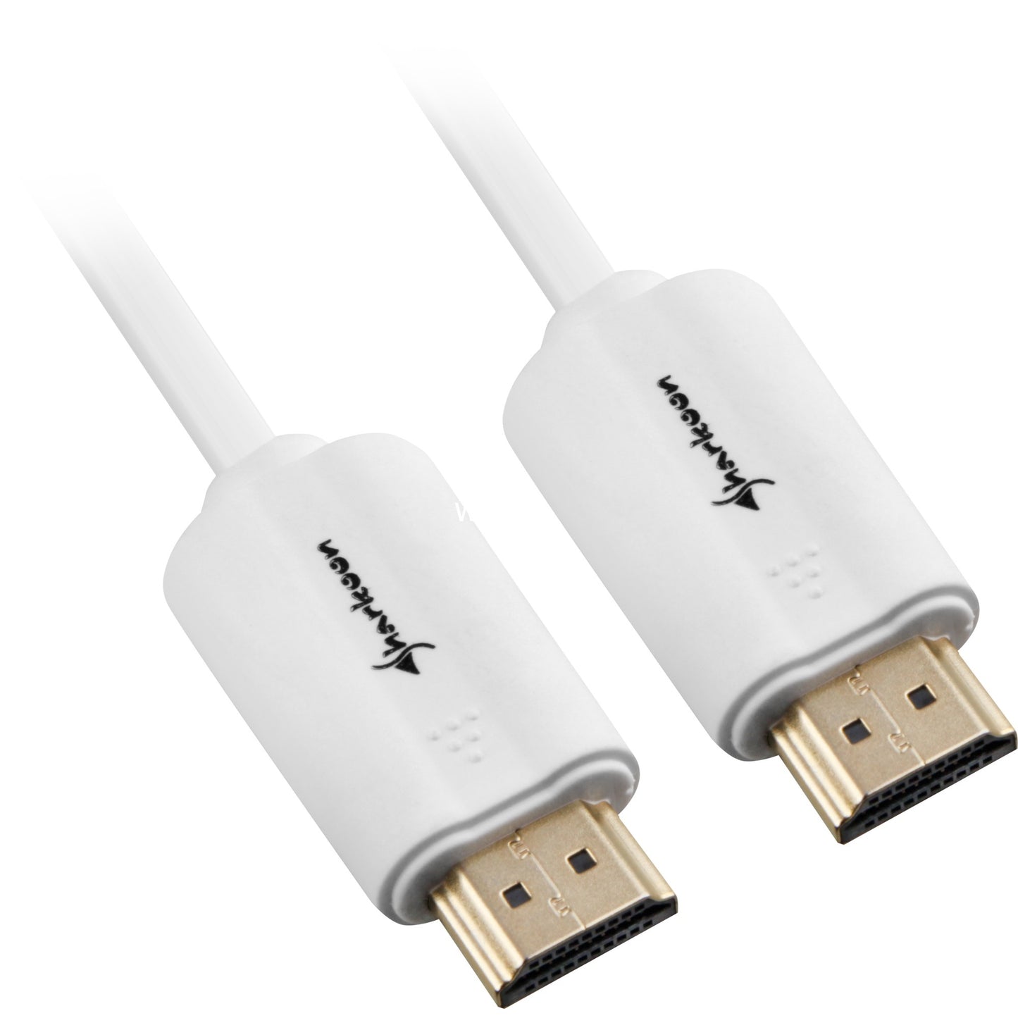 Sharkoon Kabel HDMI Stecker > HDMI Stecker (weiss, 1 Meter, HDMI 2.0 4K)