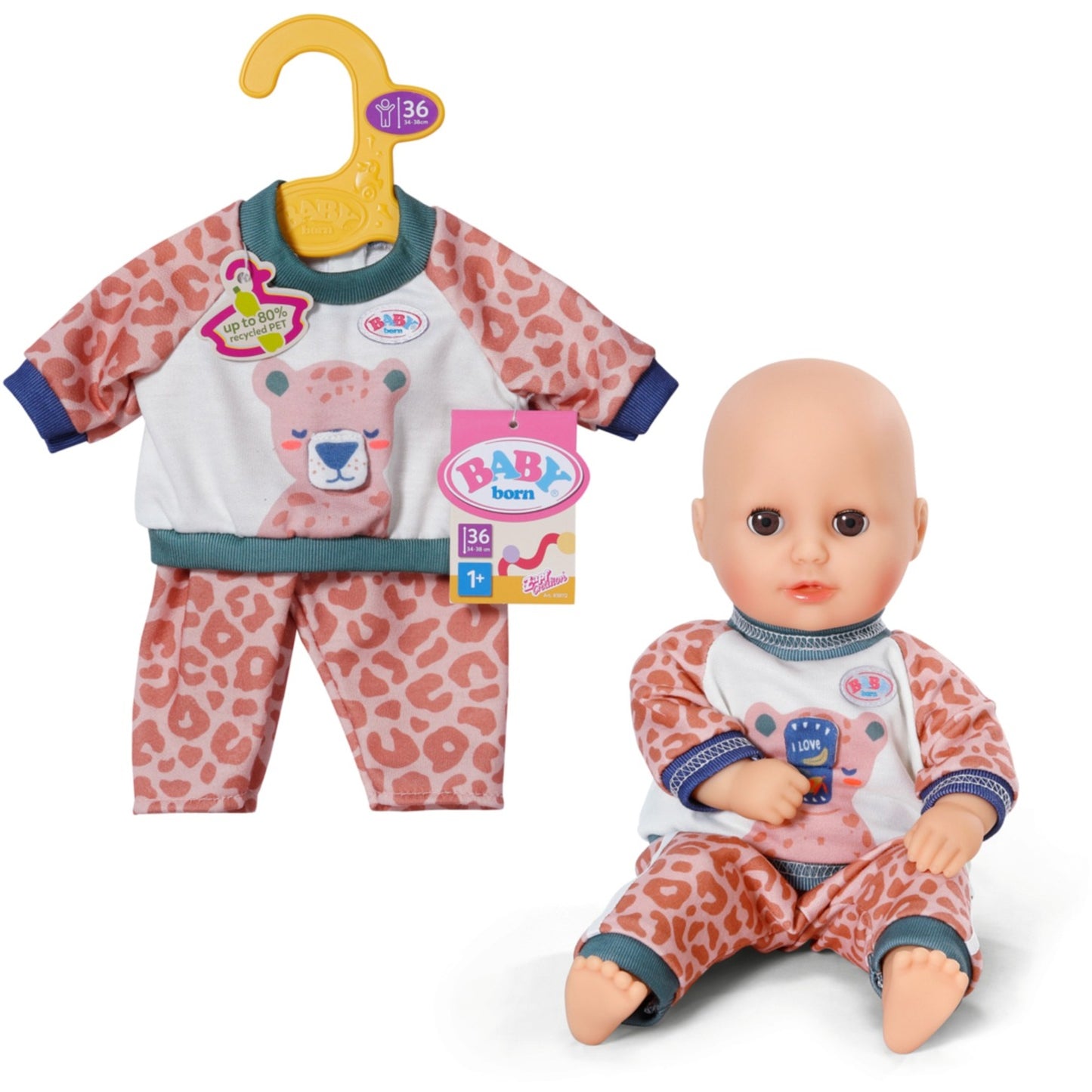 BABY born Jogging Anzug Dschungel 36cm, Puppenzubehör