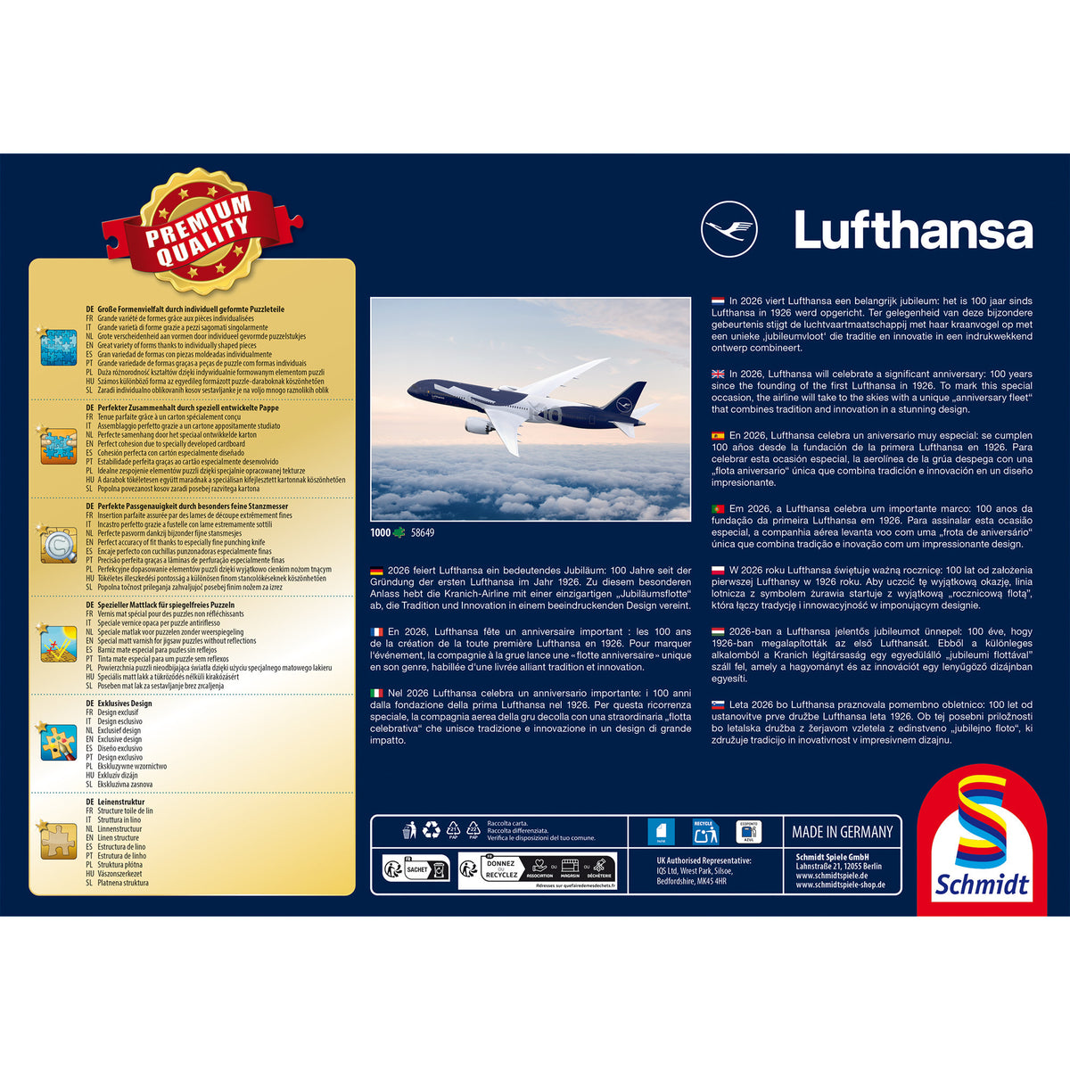 100 Jahre Lufthansa, Puzzle