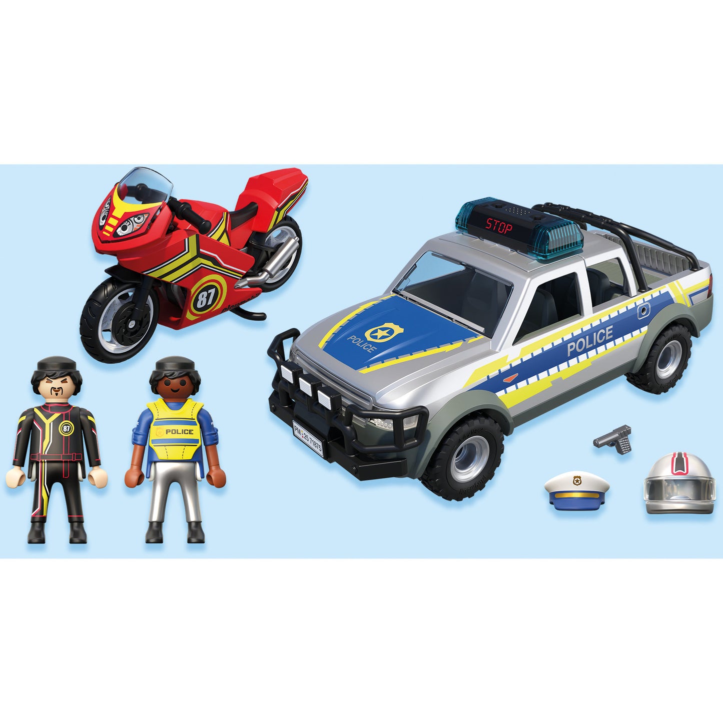 71875 City Action Verfolgungsjagd mit Polizei Pick-Up, Konstruktionsspielzeug