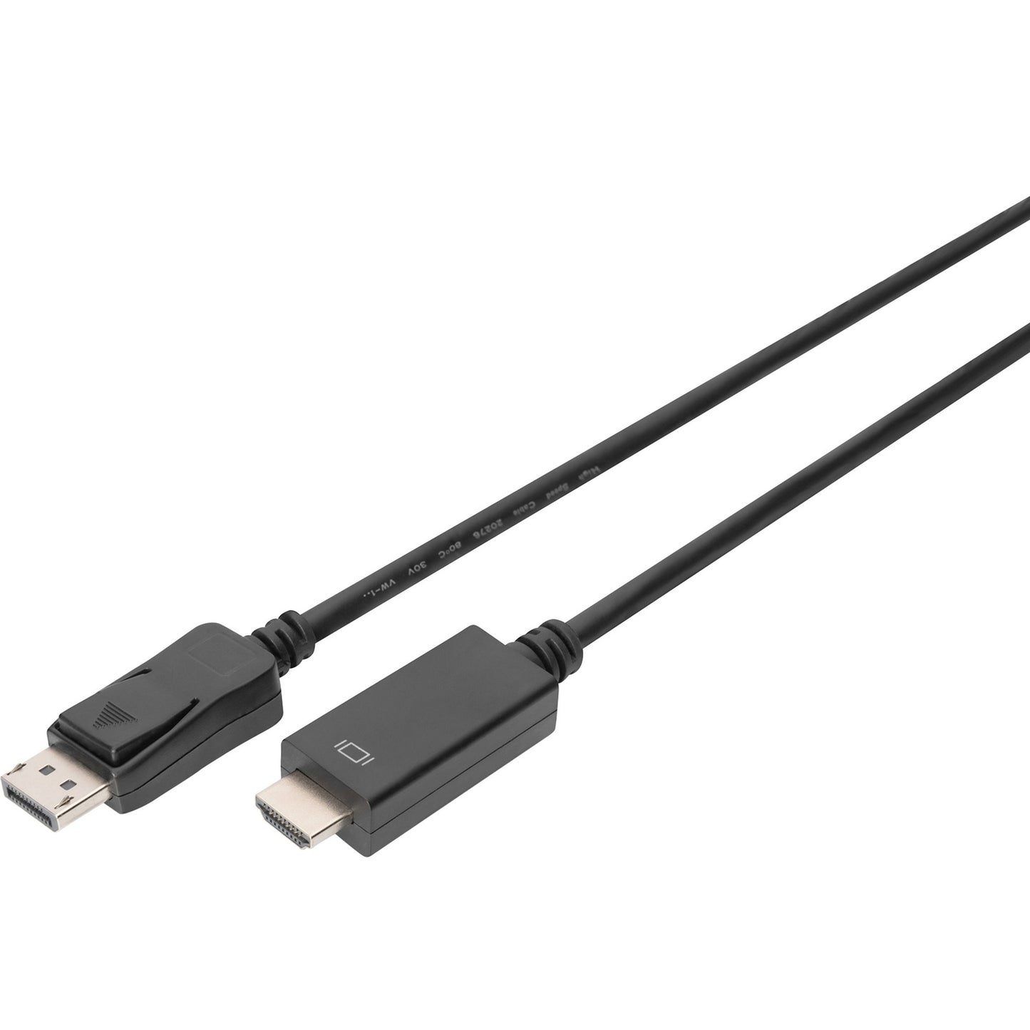 Digitus Adapterkabel DisplayPort > HDMI 4K (schwarz, 2 Meter)