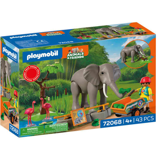 72068 Elefant mit Tierpfleger, Konstruktionsspielzeug