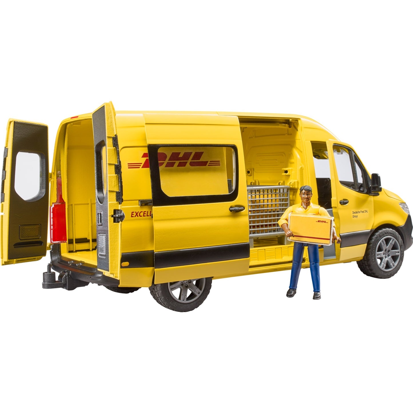 BRUDER MB Sprinter DHL mit Fahrer (gelb)