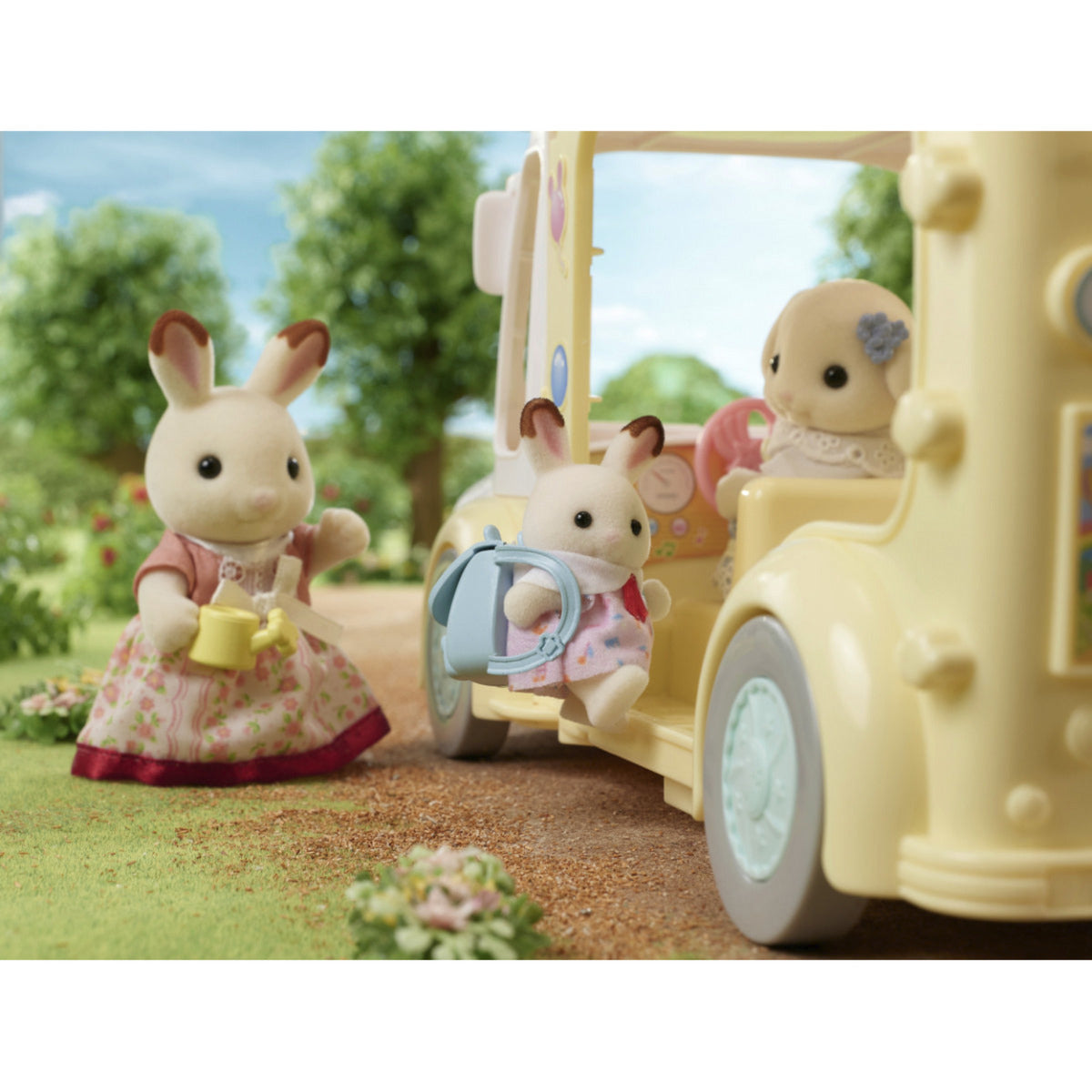 Sylvanian Families - Erlebniskindergarten Bus Regenbogen, Konstruktionsspielzeug