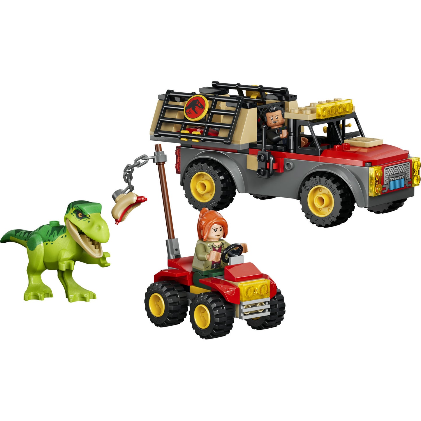 77978 Jurassic World Transporter für den Jungen T.Rex, Konstruktionsspielzeug