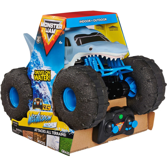 Spinmaster Monster Jam Megalodon Storm (hellblau, 1:15)