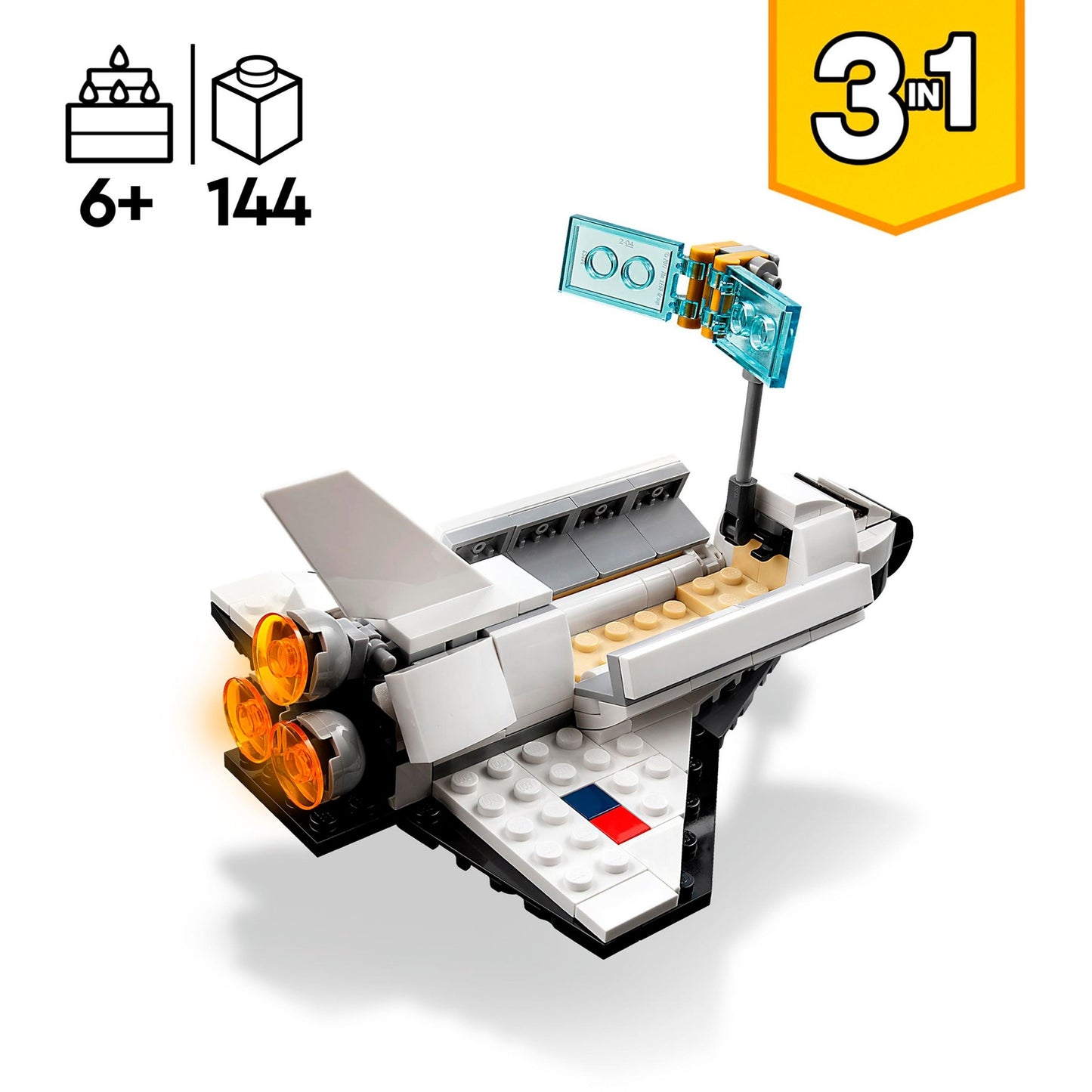 LEGO 31134 Creator 3-in-1 Spaceshuttle, Konstruktionsspielzeug