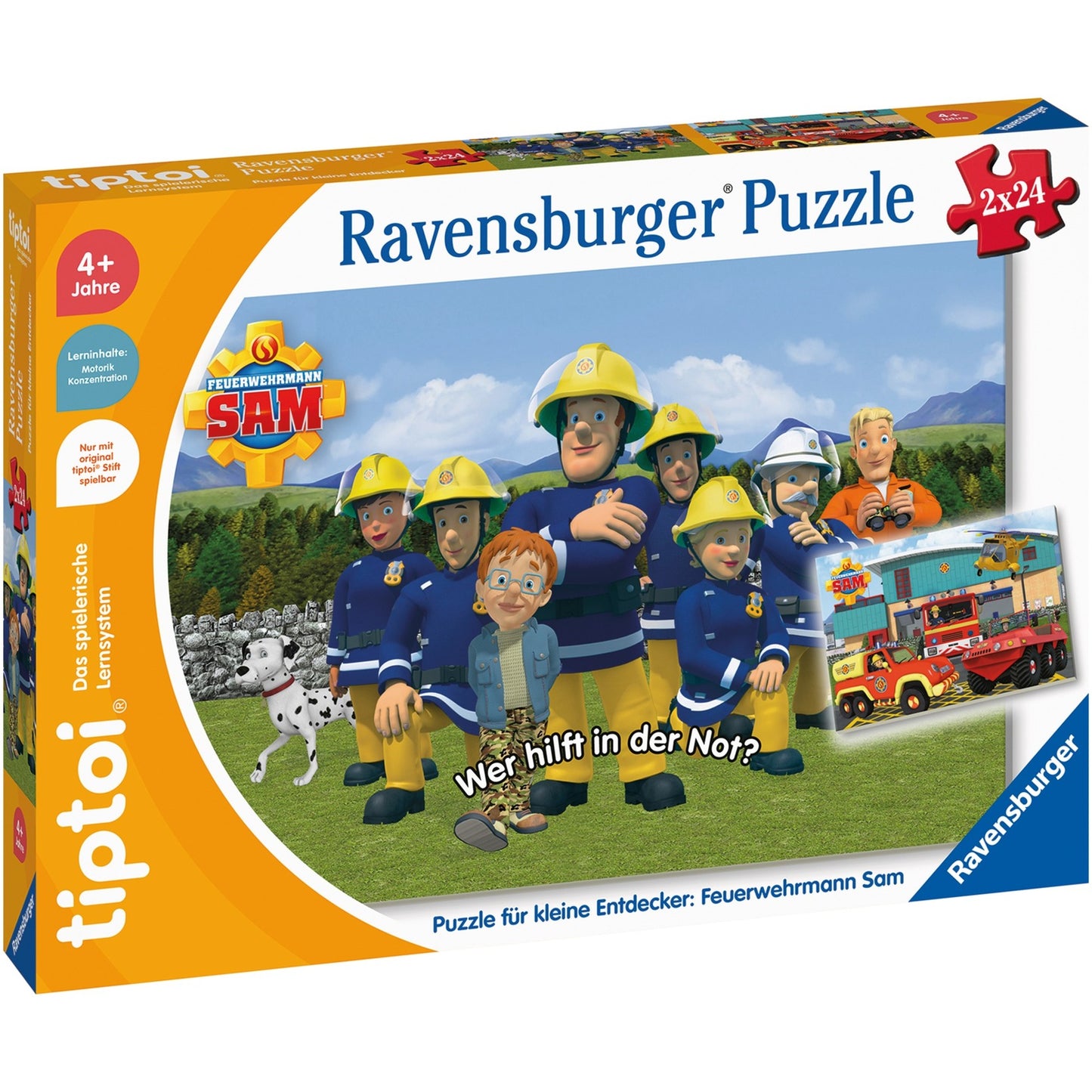 Ravensburger tiptoi Puzzle für kleine Entdecker: Feuerwehrmann Sam