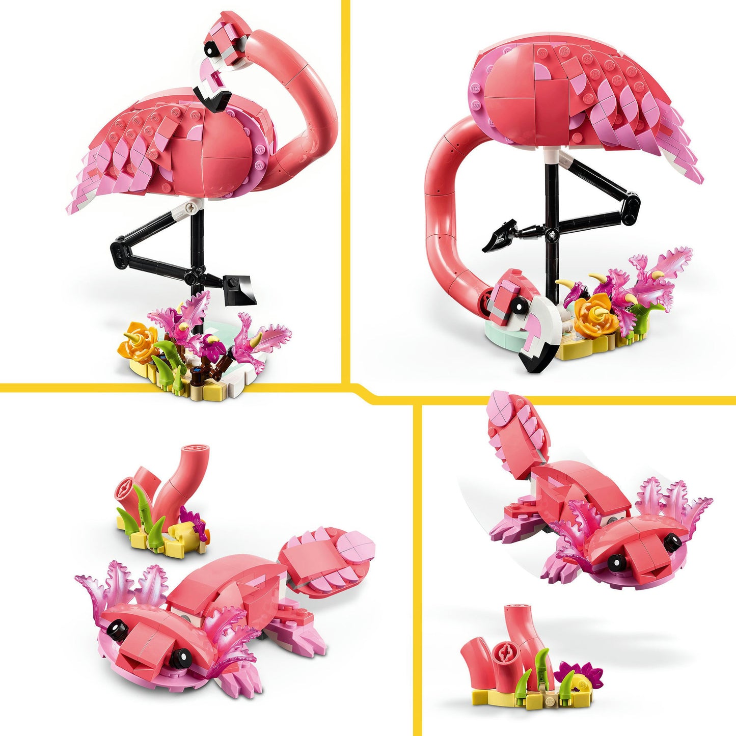 31170 Creator 3-in-1 Rosa Flamingo, Konstruktionsspielzeug