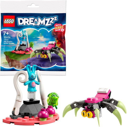 30636 DREAMZzz Z-Blobs und Bunchus Flucht vor der Spinne, Konstruktionsspielzeug