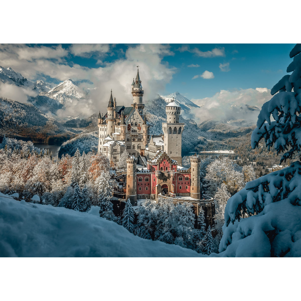 Winterliches Schloss Neuschwanstein, Puzzle