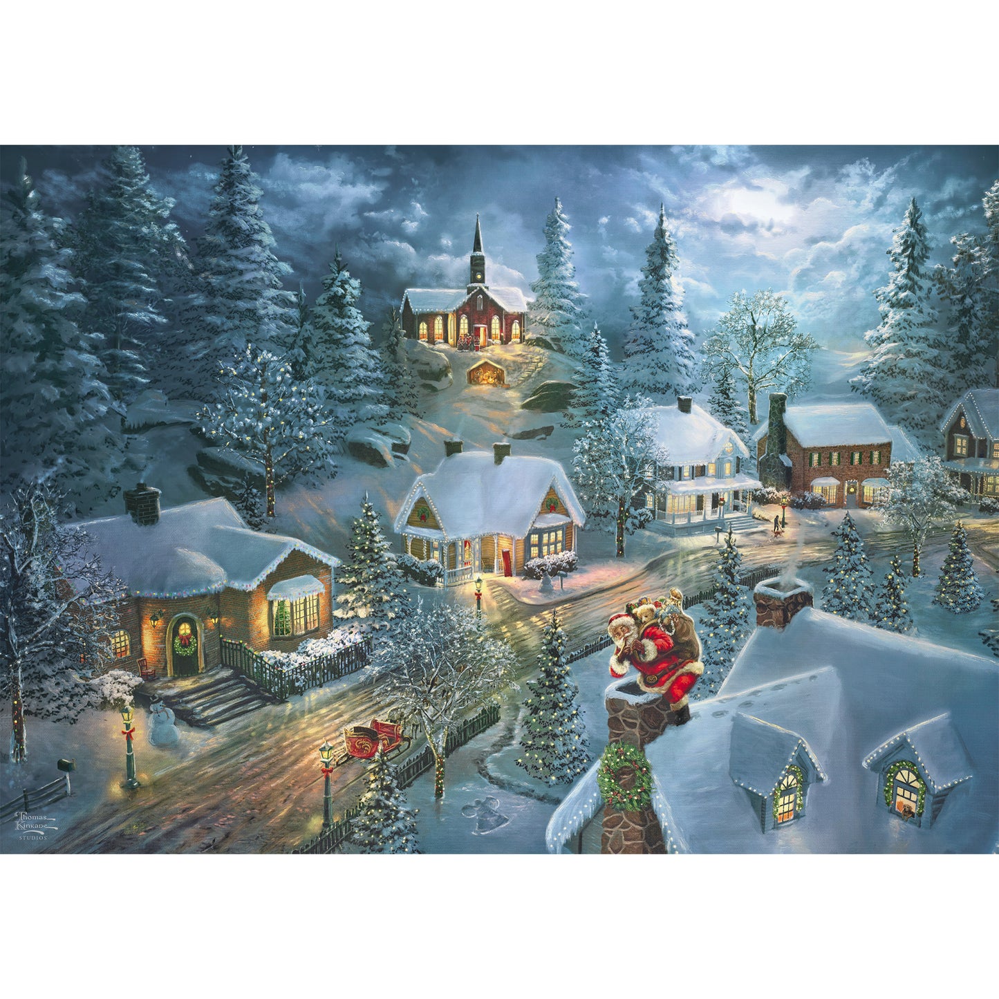 Thomas Kinkade Studios: Santa's Silent Night, Puzzle
