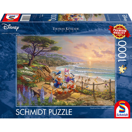 Schmidt Spiele Thomas Kinkade Studios: Disney - Donald and Daisy A Duck Day Afternoon (1000 Teile)