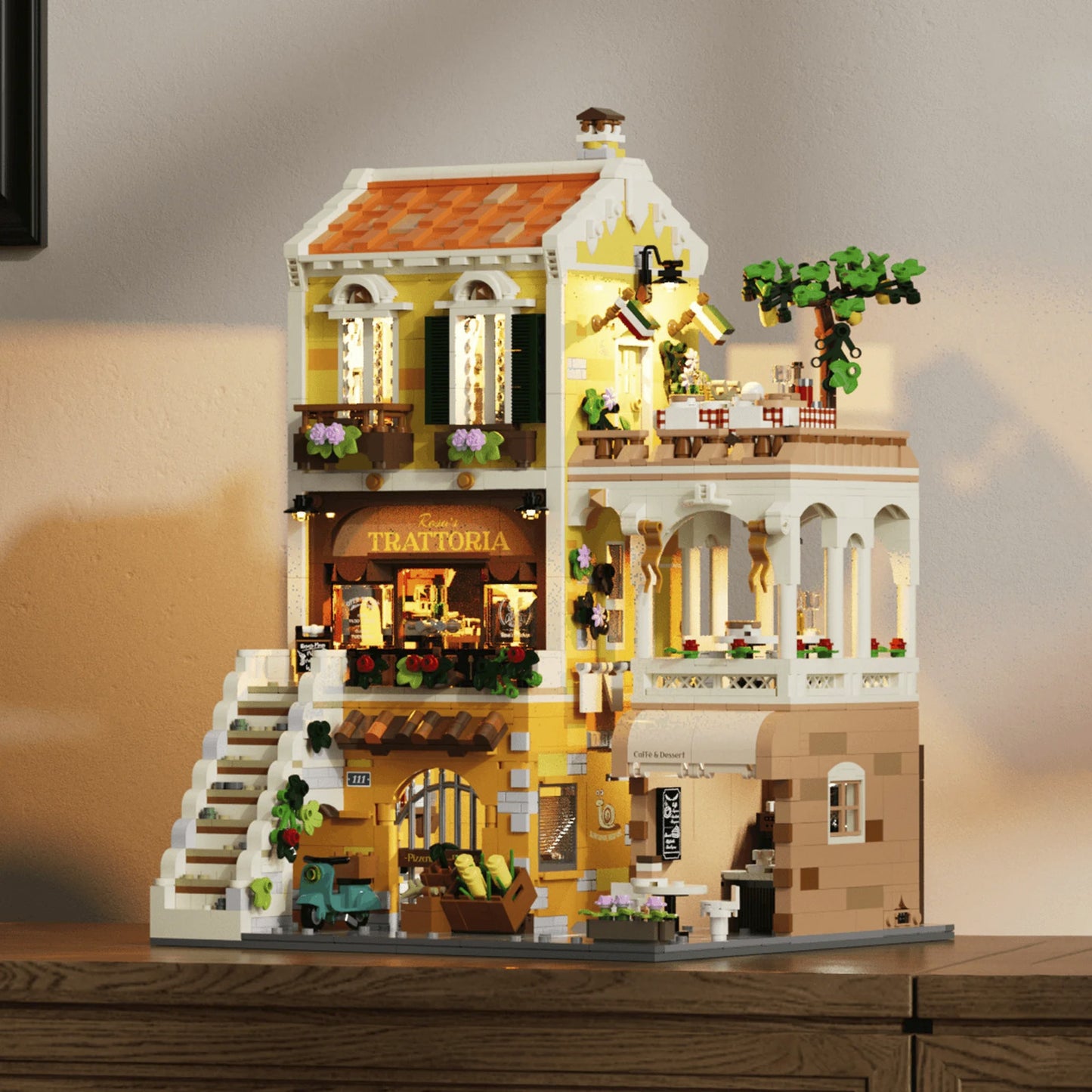 Italienisches Restaurant mit Hausmannskost, Konstruktionsspielzeug