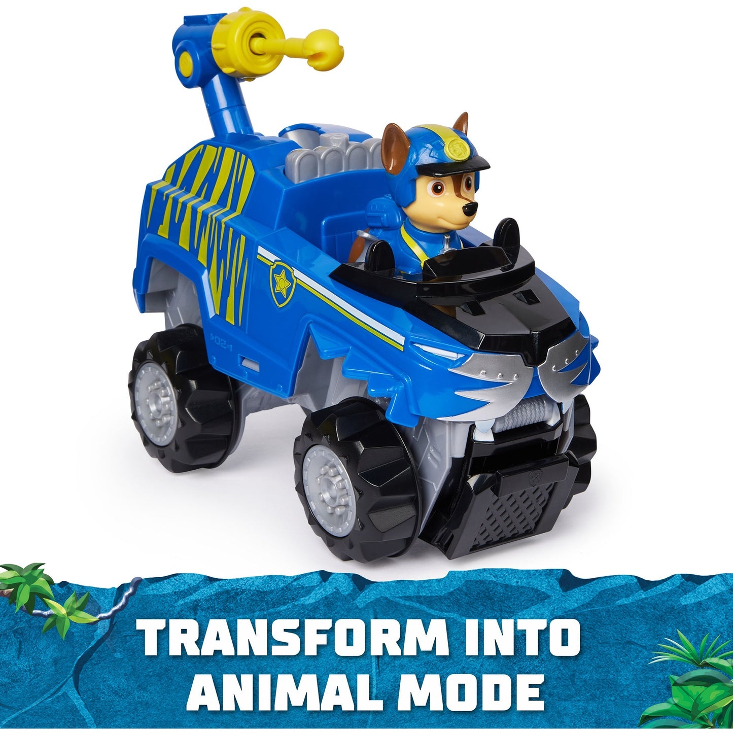 Spin Master Paw Patrol Jungle Pups - Tiger-Fahrzeug mit Chase-Figur, Spielfahrzeug