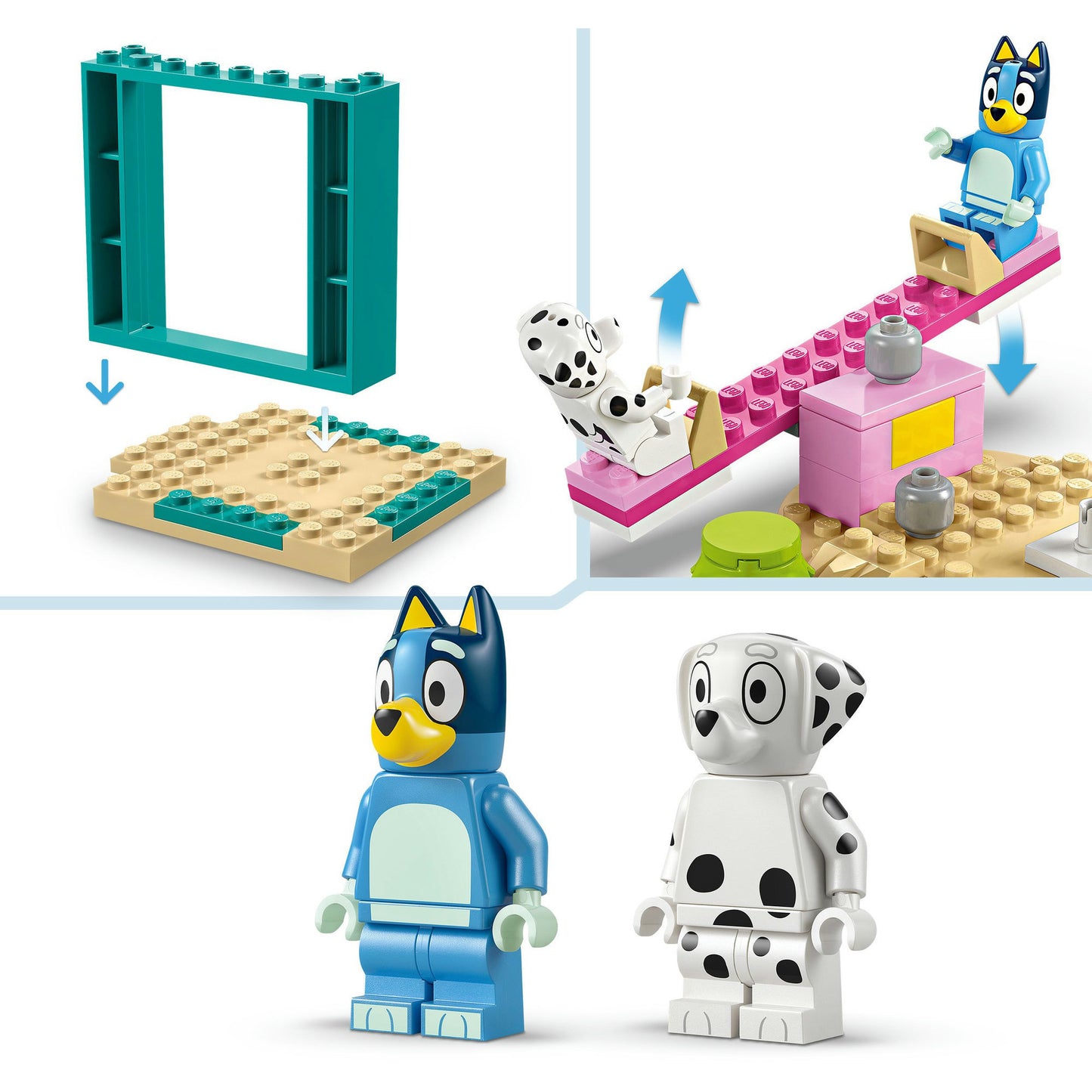11201 Bluey -  Bluey und Chloe auf dem Spielplatz, Konstruktionsspielzeug