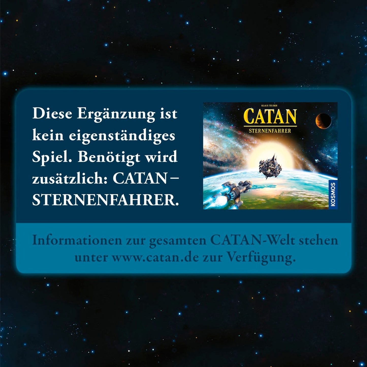 KOSMOS CATAN - Sternenfahrer Ergänzung für 5-6 Spieler, Brettspiel