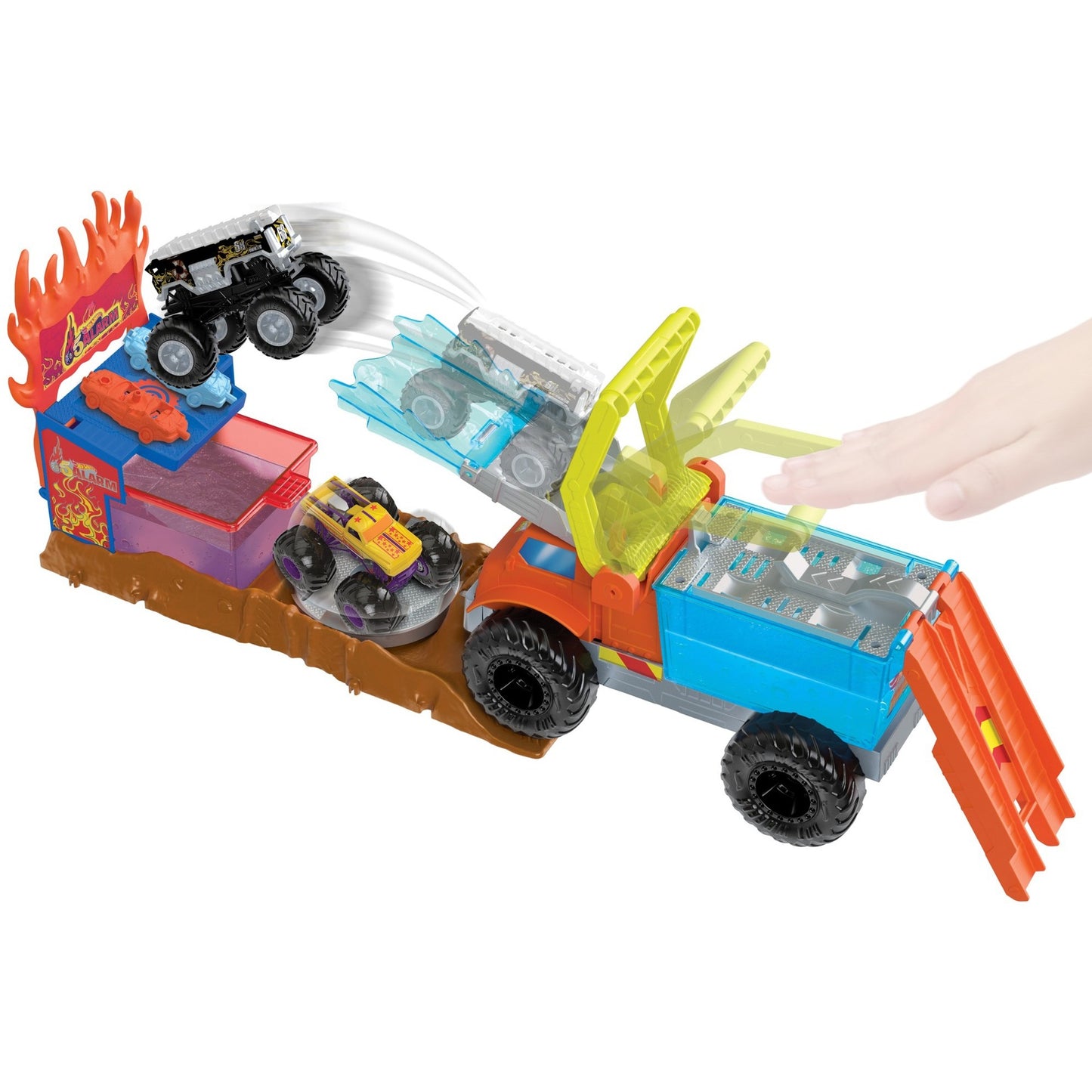 Hot Wheels Monster Trucks Arena World: 5-Alarm-Rettungsaktion, Spielfahrzeug