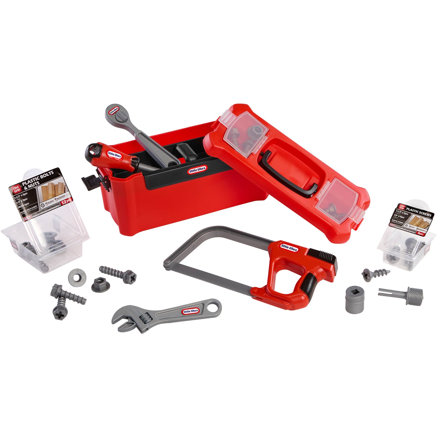 Little Tikes Creative Construction - Werkzeugkasten-Set, Kinderwerkzeug