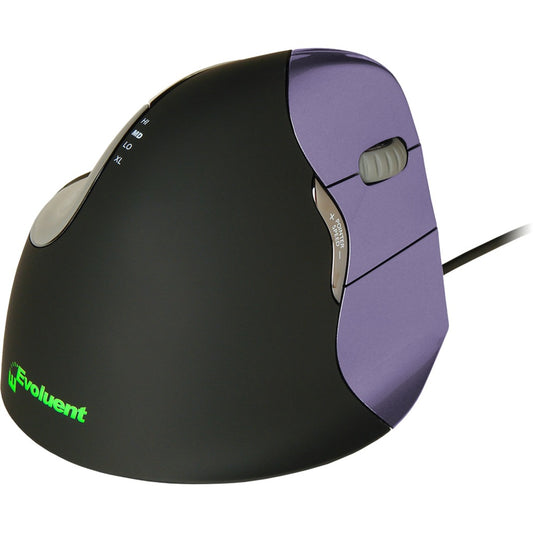 Evoluent Vertical Mouse 4 Klein RH (schwarz/violett)