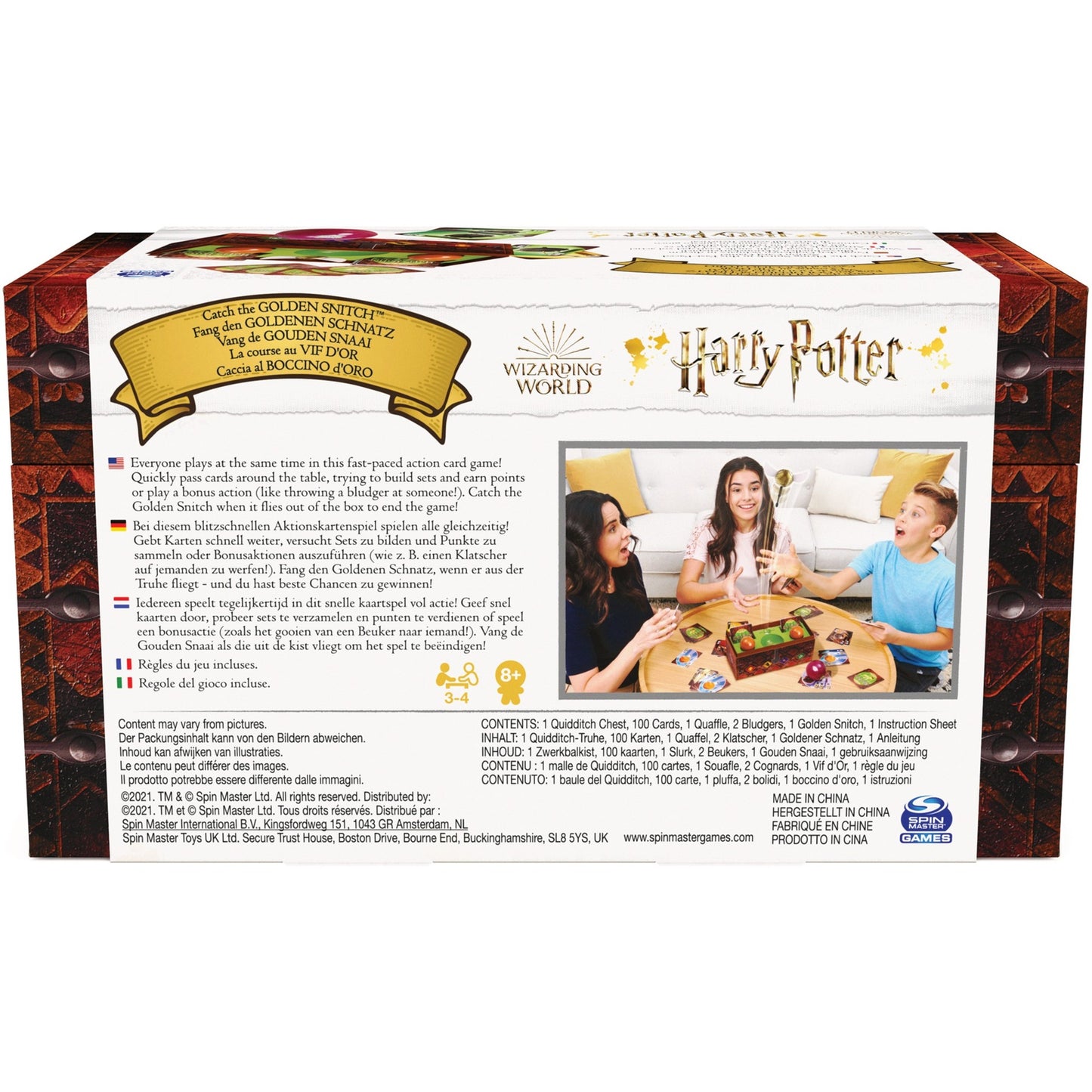 Spin Master Harry Potter - Fang den Goldenen Schnatz, Kartenspiel