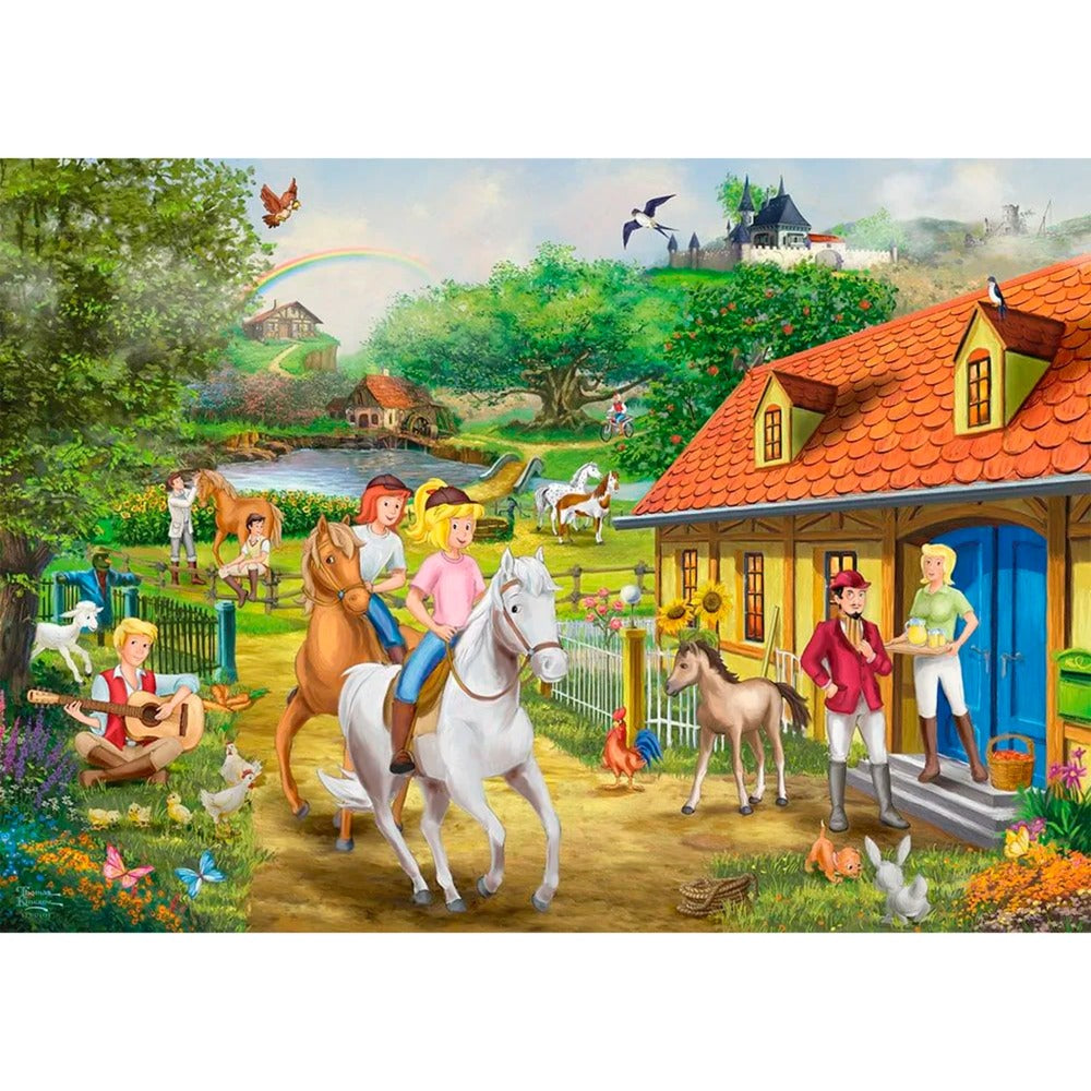 Schmidt Spiele Thomas Kinkade Studios: Bibi & Tina ? Spass auf dem Martinshof (1000 Teile)