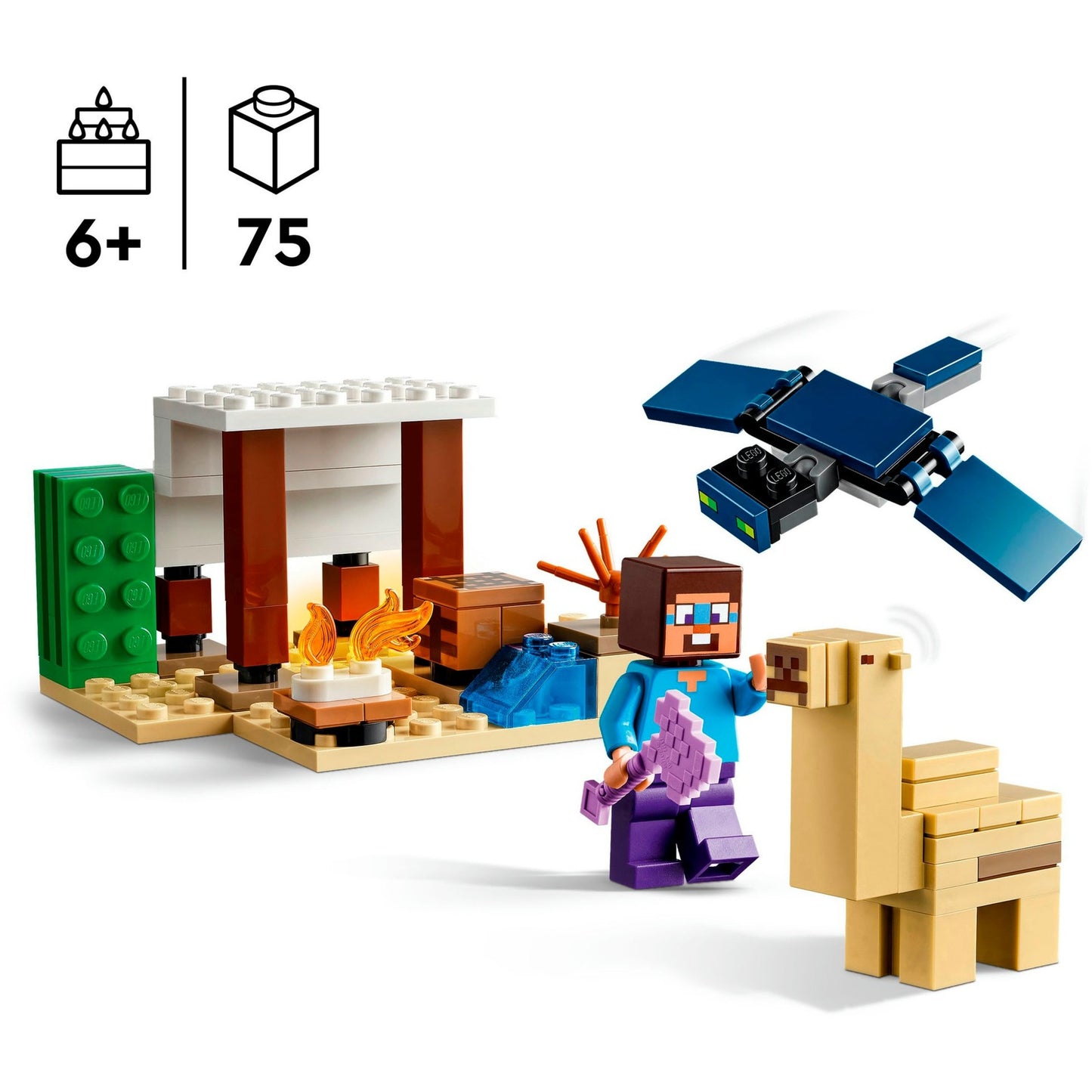 LEGO 21251 Minecraft Steves Wüstenexpedition, Konstruktionsspielzeug