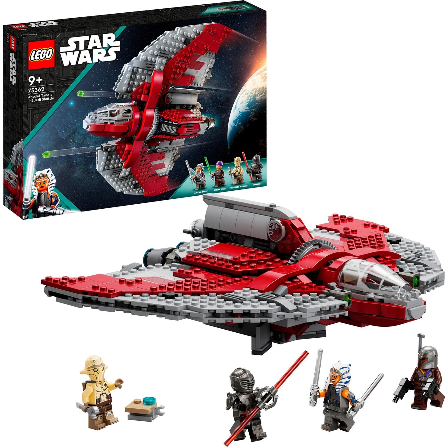 LEGO 75362 Star Wars Ahsoka Tanos T-6 Jedi Shuttle, Konstruktionsspielzeug