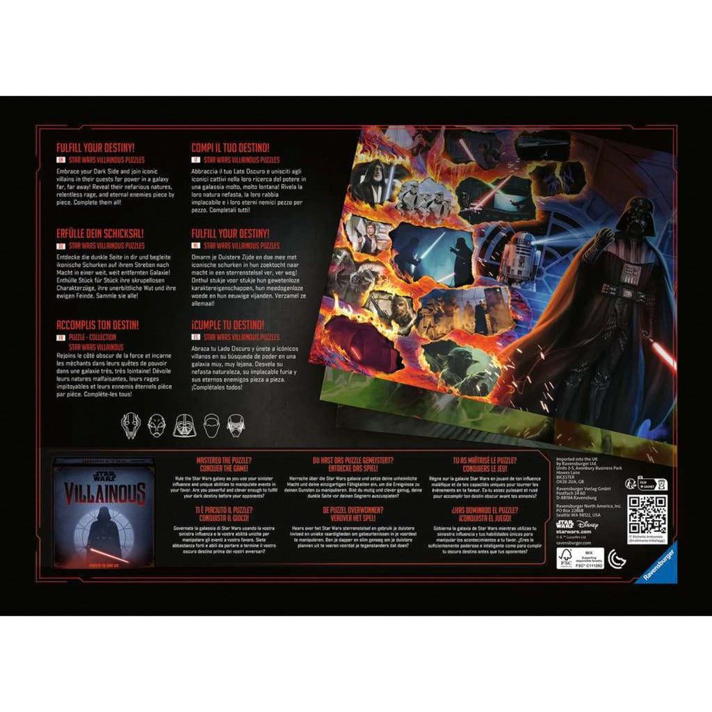 Ravensburger Puzzle Star Wars Villainous: Kylo Ren (1000 Teile)