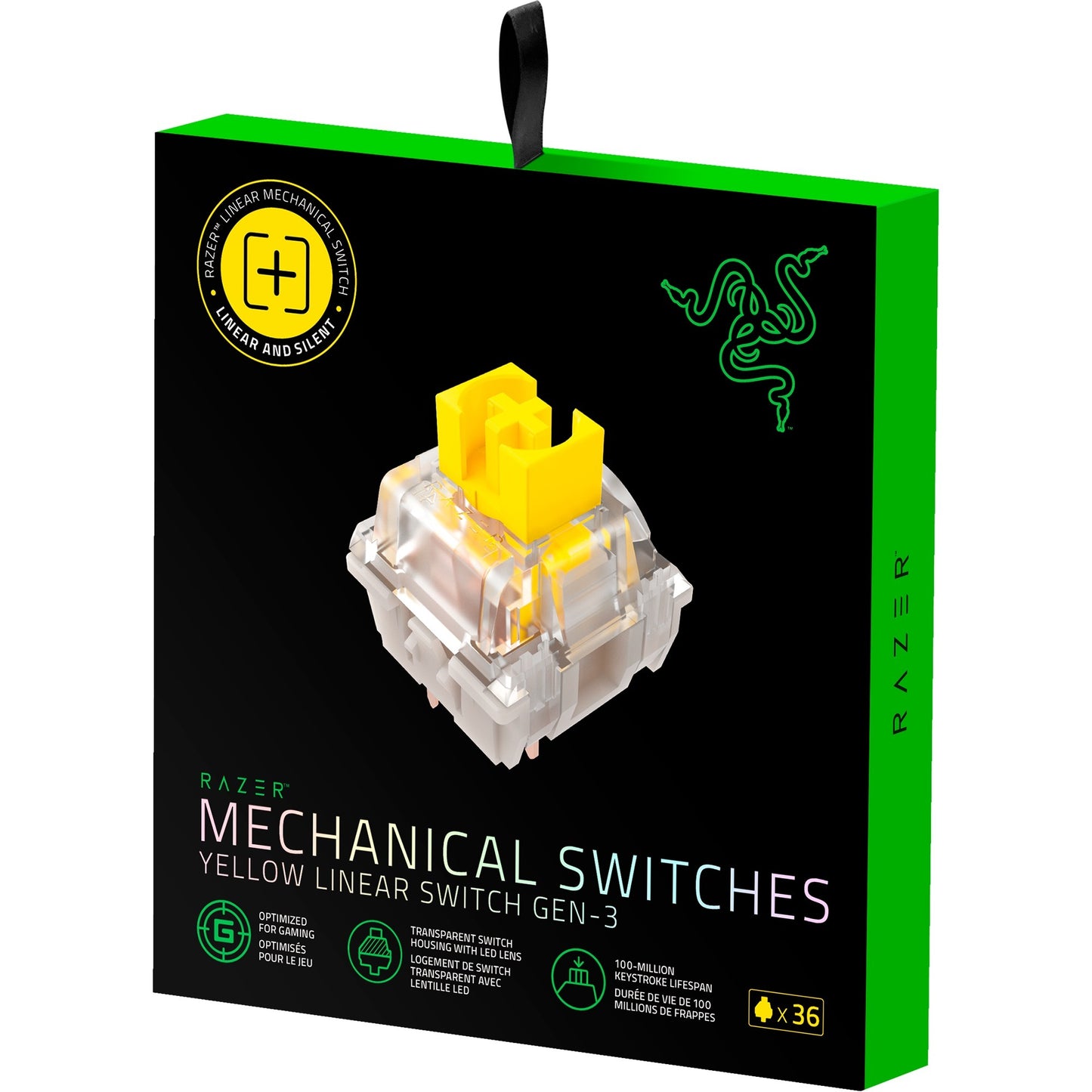 Razer Yellow Switch-Set (gelb/transparent, 36 Stück)