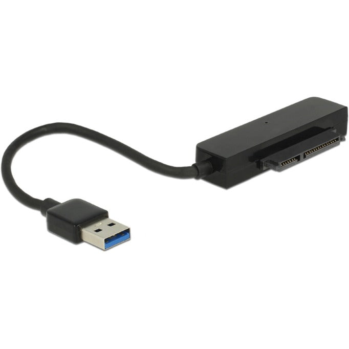 DeLOCK USB 3.2 Gen 1 Konverter, USB-A Stecker > SATA 22 Pin Stecker (schwarz, 15cm, mit 2,5" Schutzhülle)