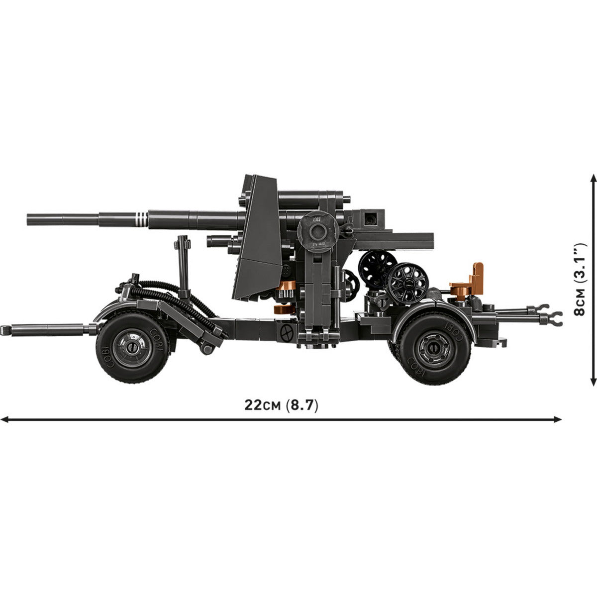 8.8 cm Flak 18 mit Lafette, Konstruktionsspielzeug