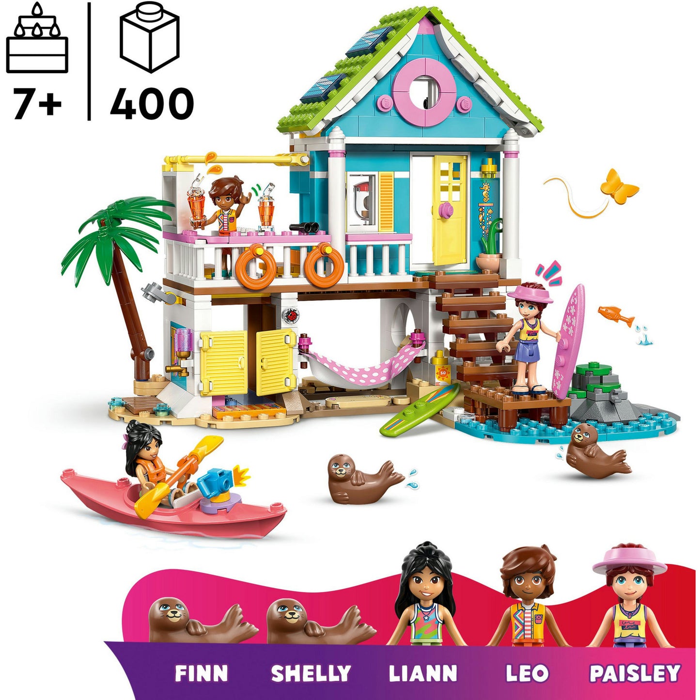 42699 Friends Strandhaus mit Robben, Konstruktionsspielzeug