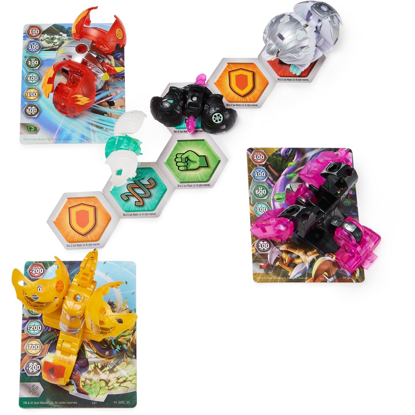 Spin Master Bakugan Evolutions Battle Strike 6er-Pack, Geschicklichkeitsspiel