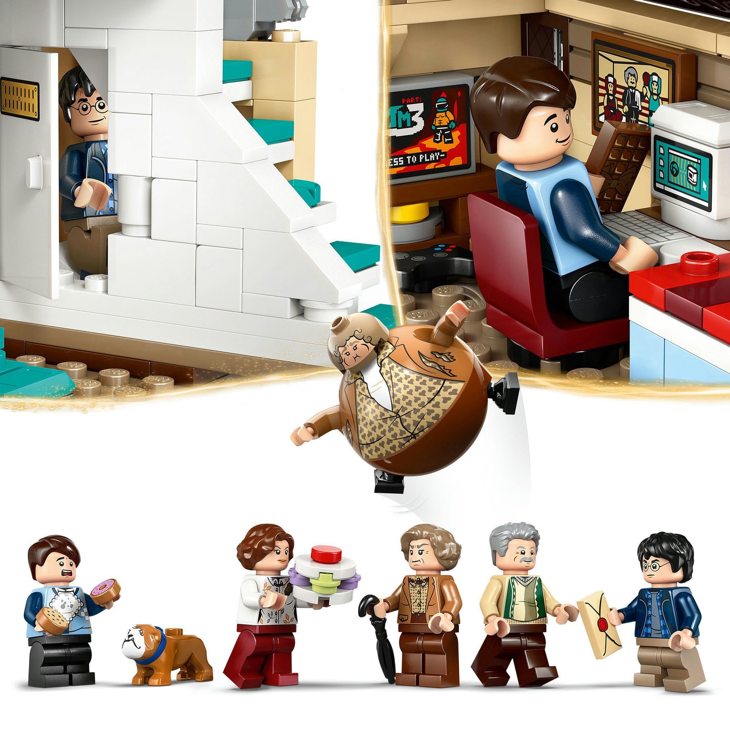 76451 Harry Potter Ligusterweg: Tante Magdas Besuch, Konstruktionsspielzeug