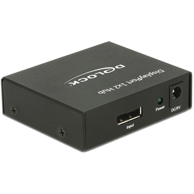 DeLOCK DisplayPort Splitter 1.2 > 2x DisplayPort 4K (schwarz)