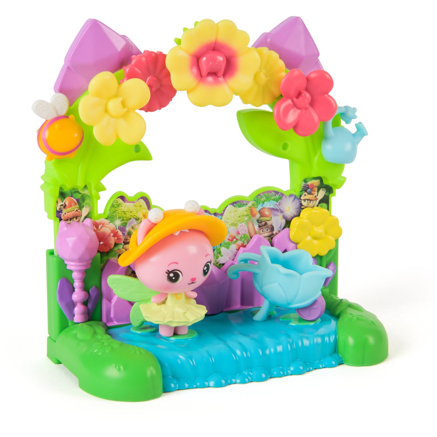 Gabby's Dollhouse: Der Film - Balkon-Spielset Queen Kitty Fees Kristall Garten, Spielfigur