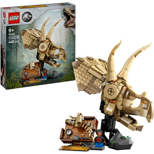 76969 Jurassic World Dinosaurier-Fossilien: Triceratops-Schädel, Konstruktionsspielzeug