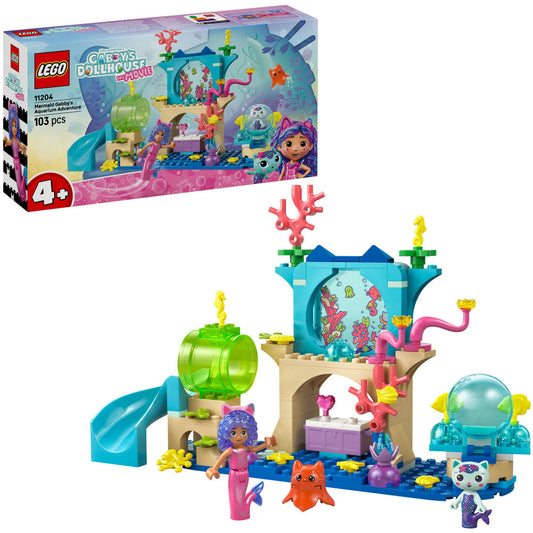 11204 Gabby´s Dollhouse Gabbys Aquarium Abenteuer, Konstruktionsspielzeug
