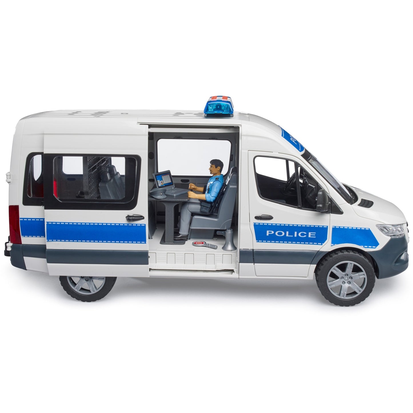 bruder MB Sprinter Polizei Einsatzfahrzeug mit Light & Sound Modul, Modellfahrzeug