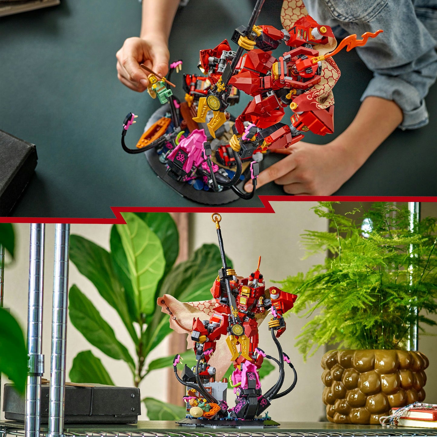 71846 Ninjago Der Feuerritter-Mech, Konstruktionsspielzeug