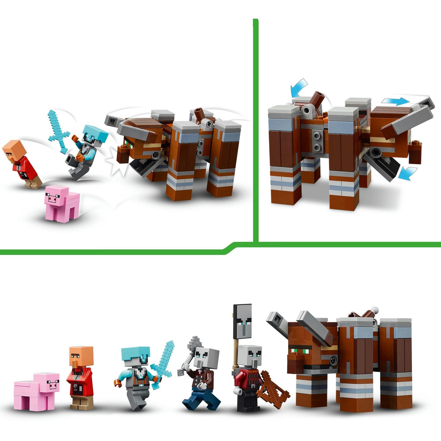 21278 Minecraft Ein Verwüster am Plünderer-Aussenposten, Konstruktionsspielzeug