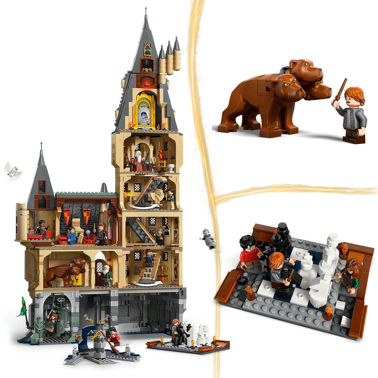 76454 Harry Potter Schloss Hogwarts: Der Hauptturm, Konstruktionsspielzeug