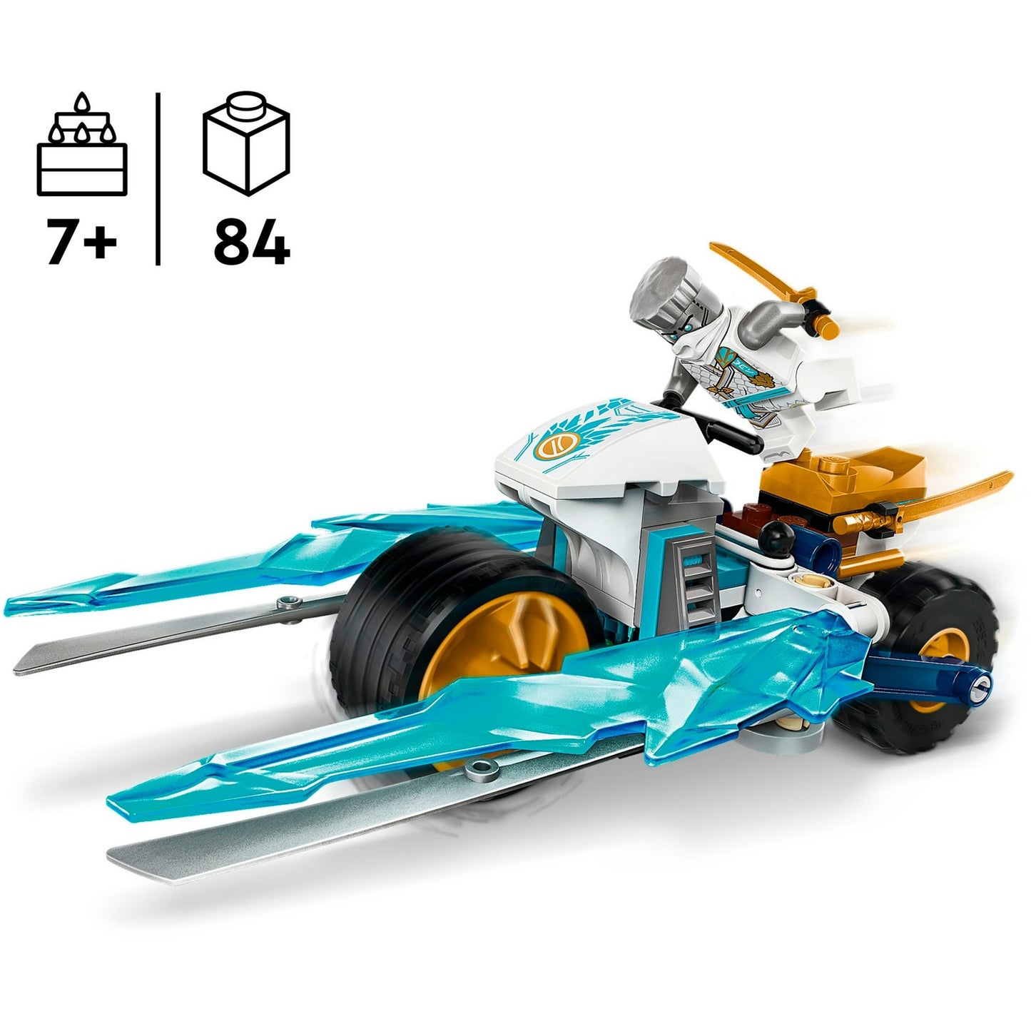 LEGO 71816 Ninjago Zanes Eismotorrad, Konstruktionsspielzeug