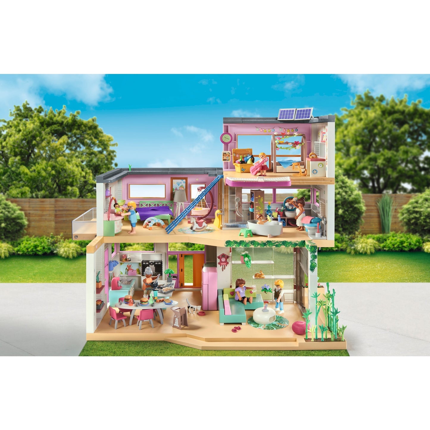 PLAYMOBIL 71607 My Life Wohnhaus mit Wintergarten, Konstruktionsspielzeug