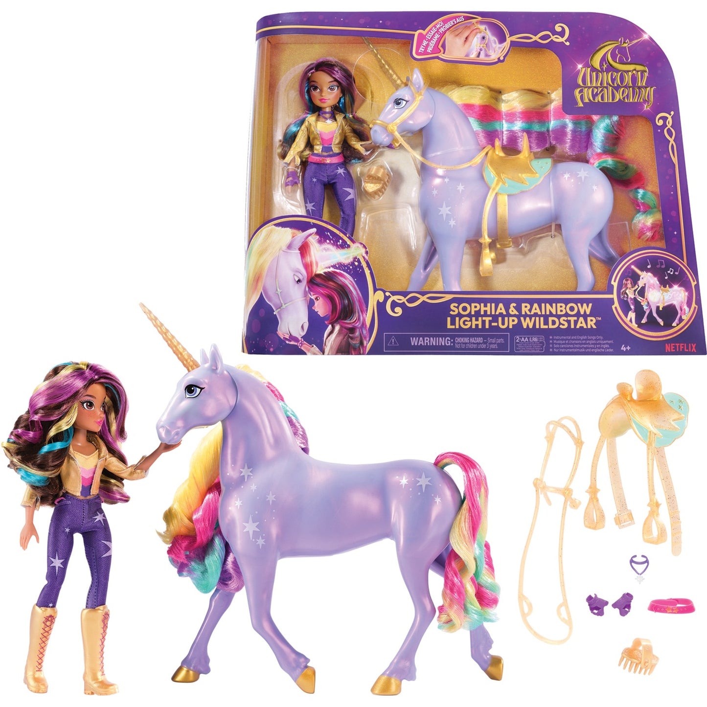 Spinmaster Unicorn Academy - Sophia und Licht-Magie Wildstar