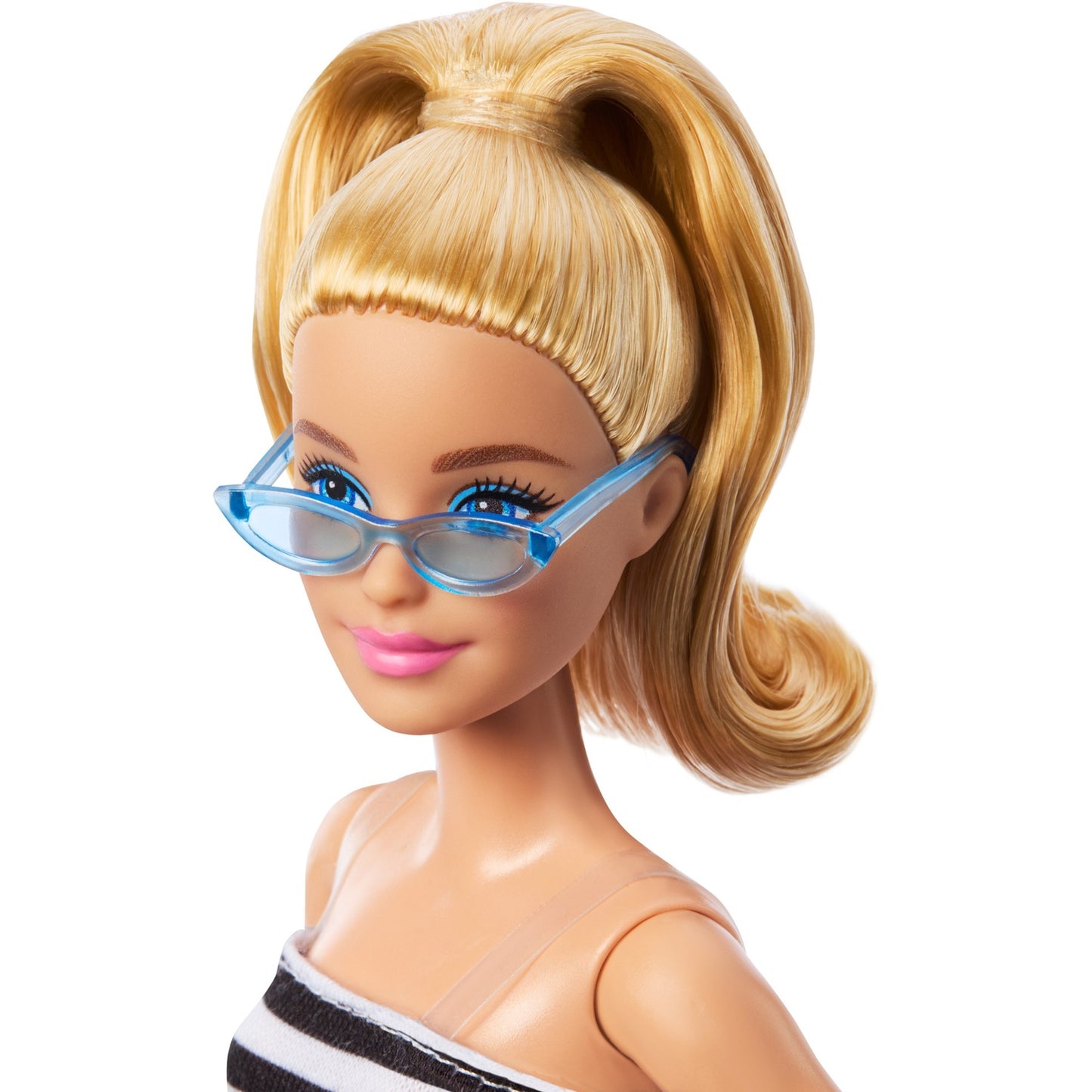 Barbie Barbie Fashionistas-Puppe mit schwarz-weissem Oberteil und pinkem Rock