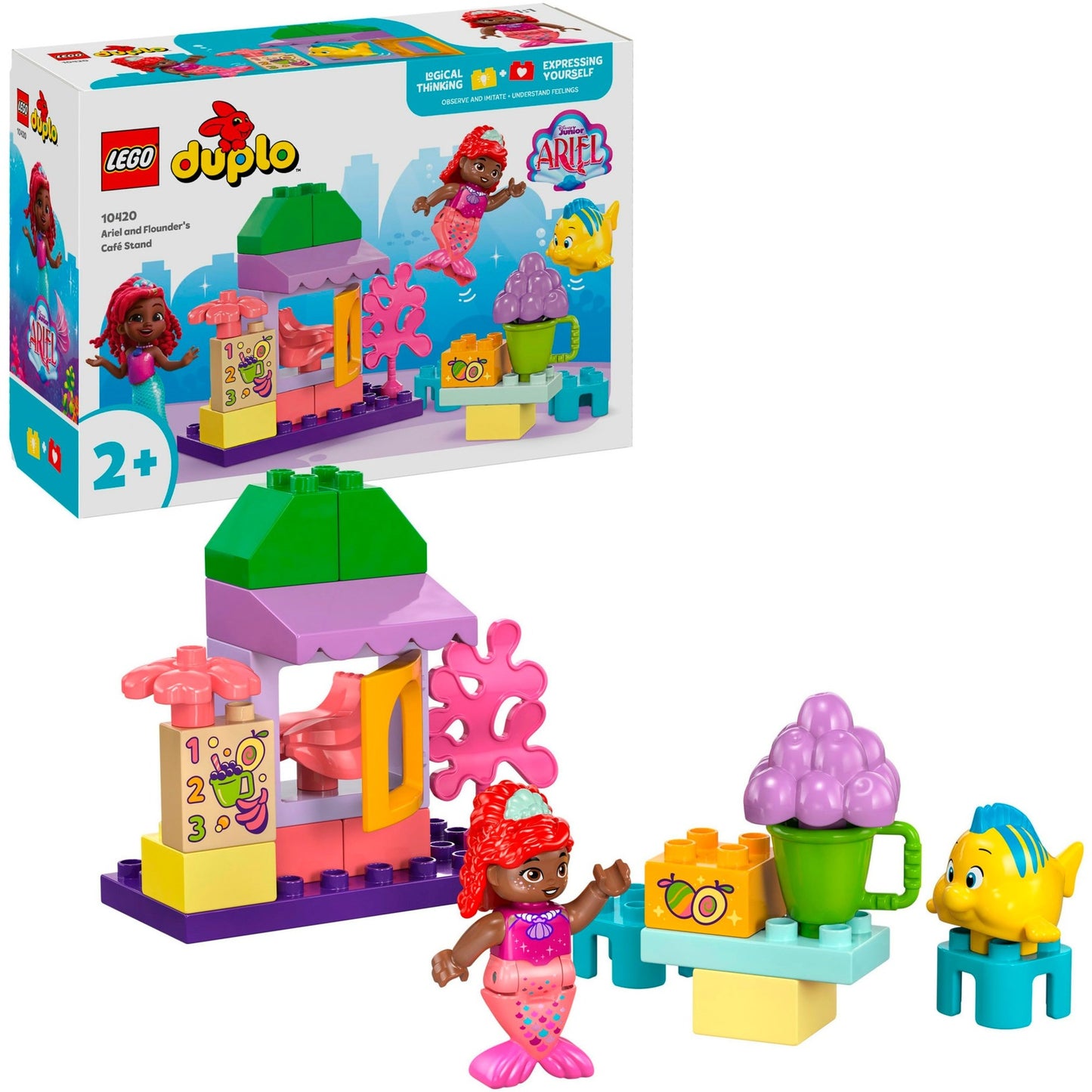 LEGO 10420 DUPLO Disney Arielles und Fabius' Café-Kiosk, Konstruktionsspielzeug