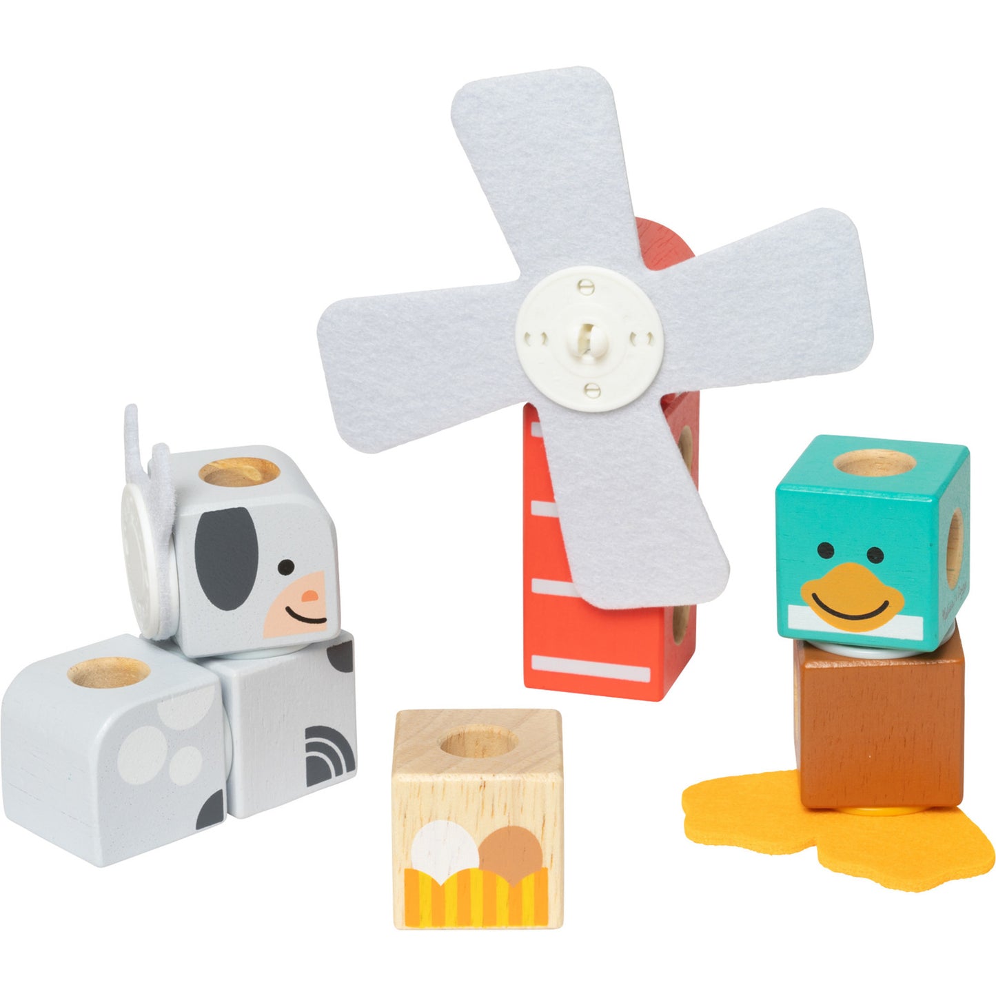 Melissa & Doug - Blockables Bauernhoffreunde Set, Konstruktionsspielzeug